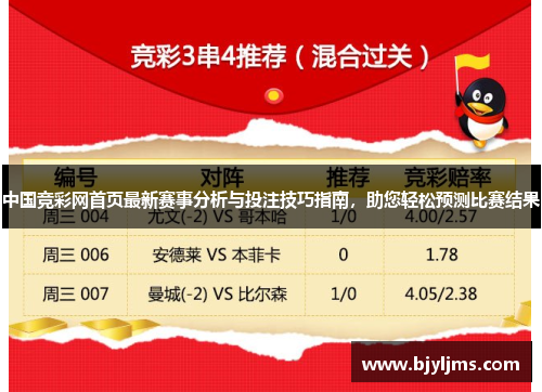 中国竞彩网首页最新赛事分析与投注技巧指南，助您轻松预测比赛结果
